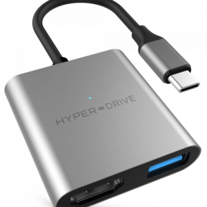 CỔNG CHUYỂN HYPERDRIVE 4K HDMI 3-IN-1 USB-C HUB FOR MACBOOK, PC & DEVICES